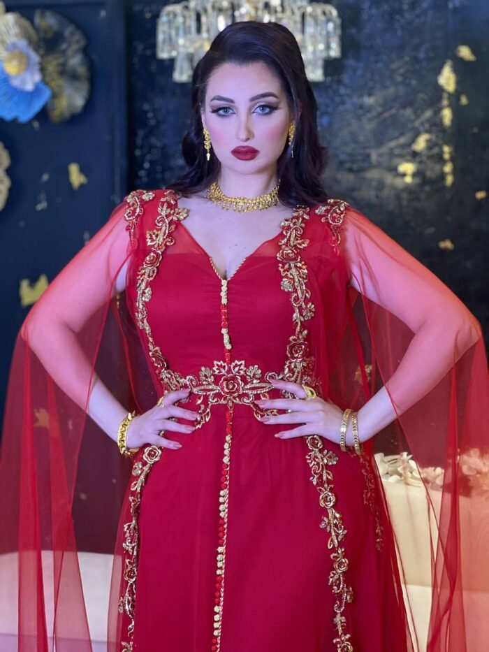 ⁦Whispering Bridal Dress - Red⁩ - الصورة ⁦4⁩